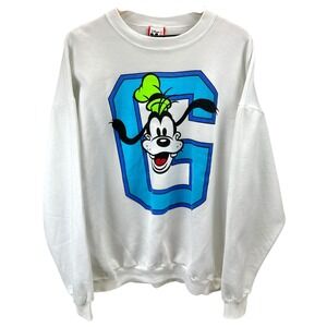 VTG 80s Disney Parks Goofy Graphic Sweatshirt One Size Fits All USA Made -RARE!